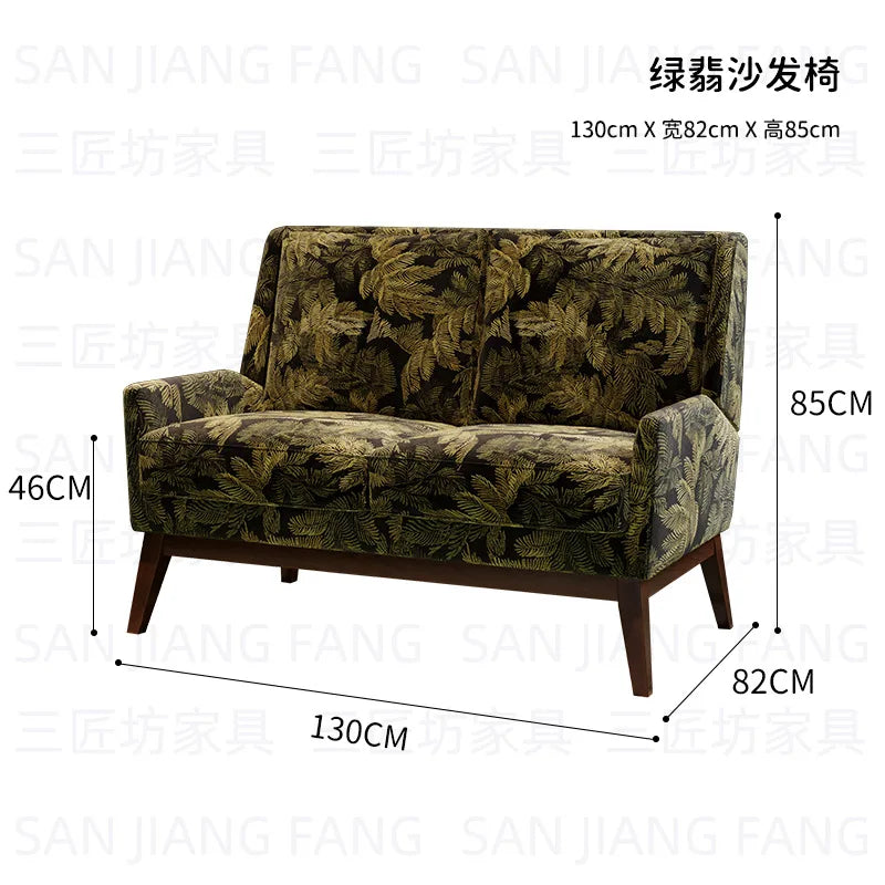 Western Restaurant Commercial Retro Booth Sofa Chair Combination Table and Chair French Restaurant Table and Chair