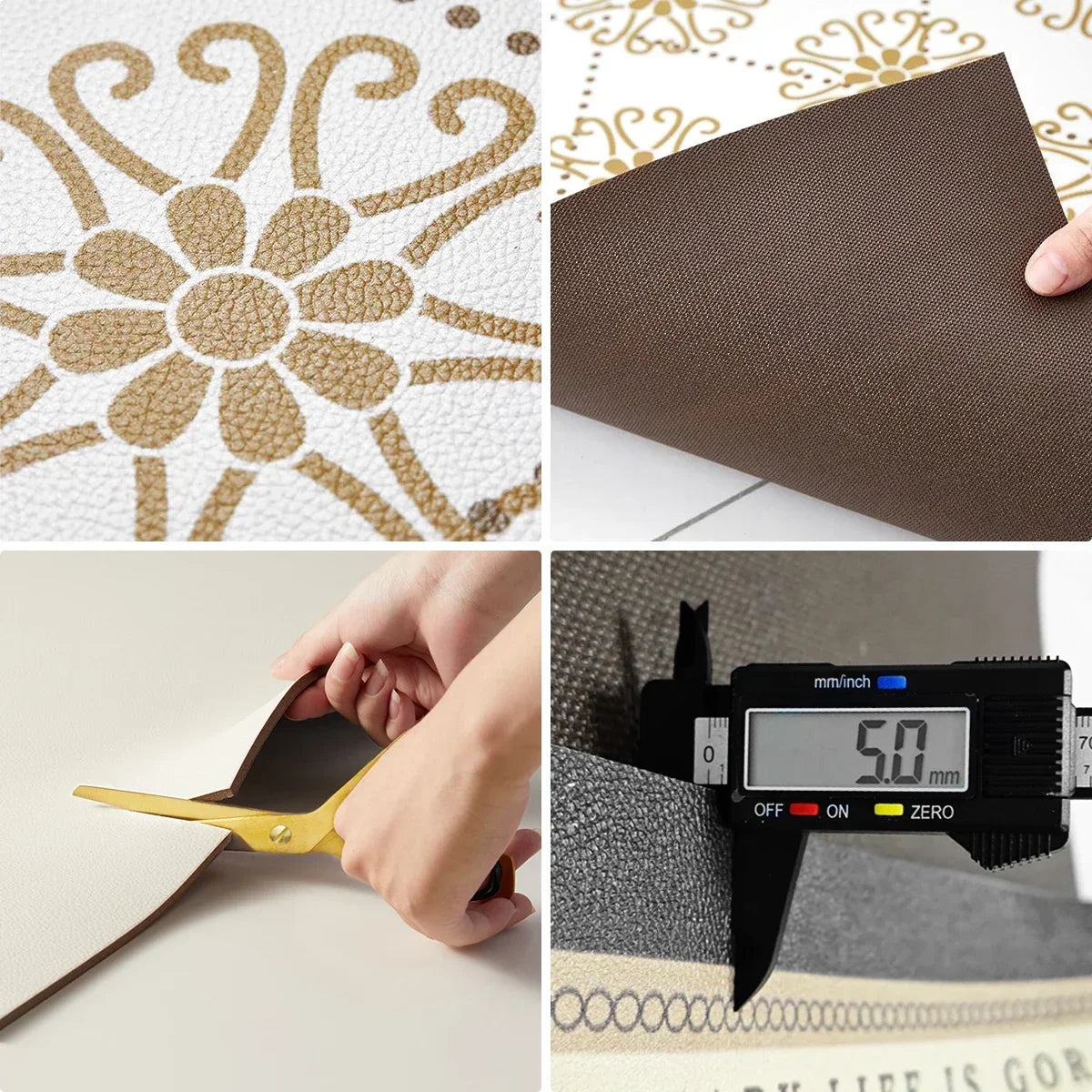 Rug for Kitchen Floor Mat Runner Long Carpet PVC Waterproof Leather Foot Mats Anti-slip Carpets Gray Home Decor Rugs 주방 카펫