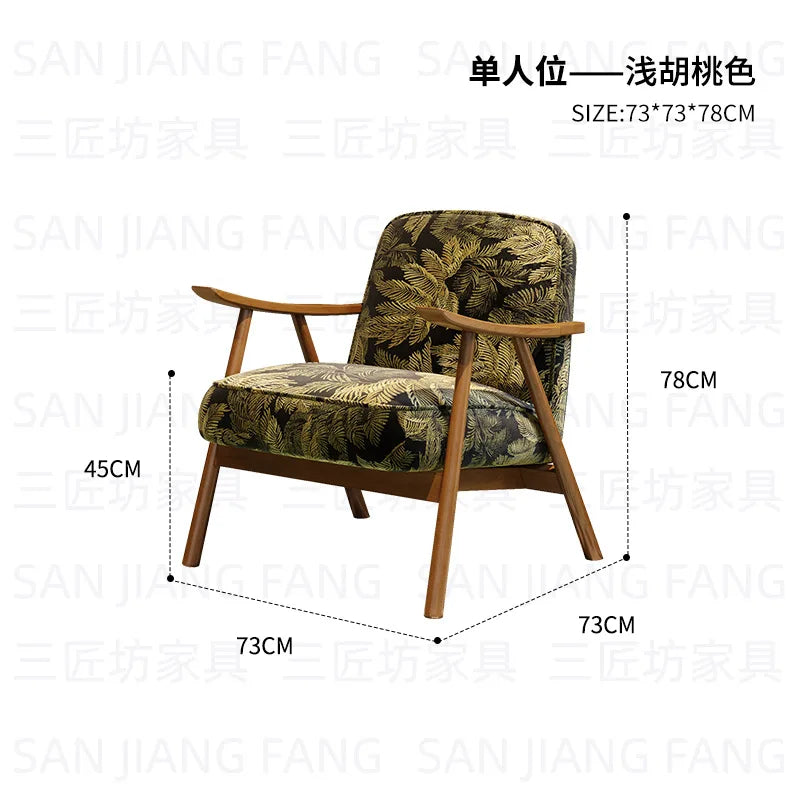 Western Restaurant Commercial Retro Booth Sofa Chair Combination Table and Chair French Restaurant Table and Chair