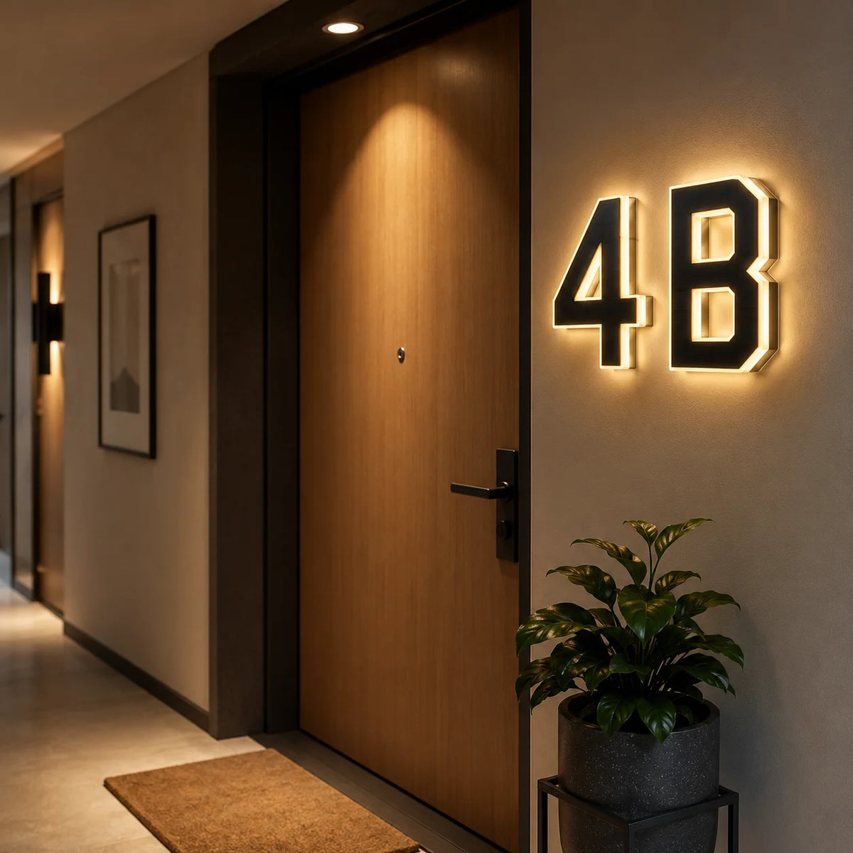 LED Solar House Number Light