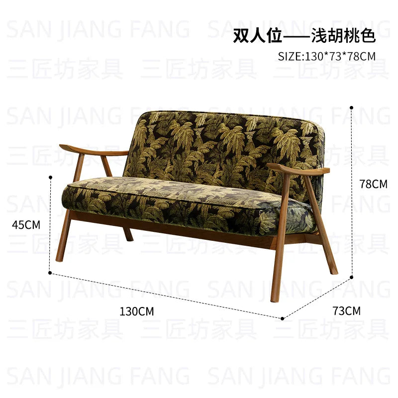 Western Restaurant Commercial Retro Booth Sofa Chair Combination Table and Chair French Restaurant Table and Chair