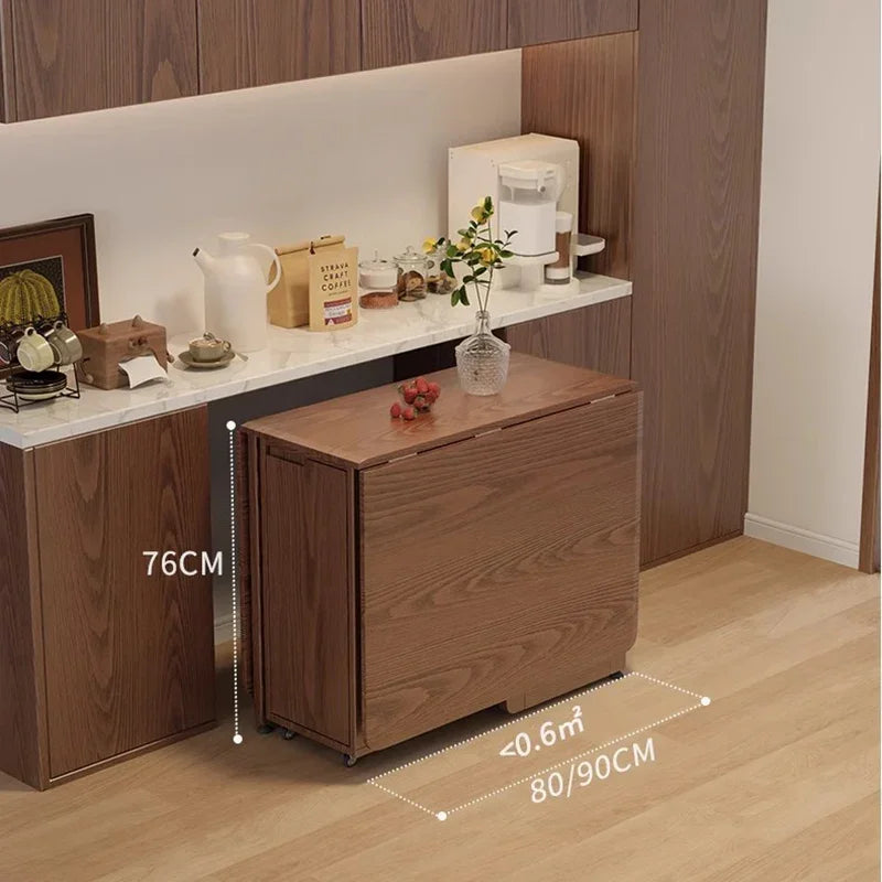 Folding Dining Table Set 6 Chairs Luxury Modern Space Savers Minimalist Dining Table Nordic Table À Manger Kitchen Furniture