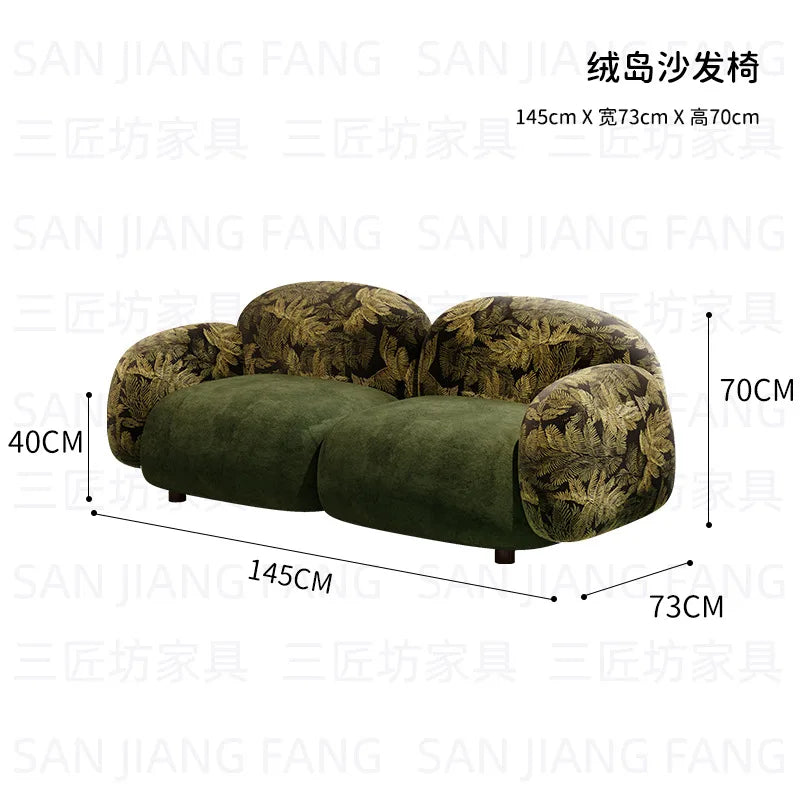 Western Restaurant Commercial Retro Booth Sofa Chair Combination Table and Chair French Restaurant Table and Chair