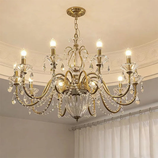 American Luxury Style Candle E14 Chandelier