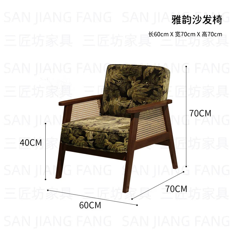 Western Restaurant Commercial Retro Booth Sofa Chair Combination Table and Chair French Restaurant Table and Chair