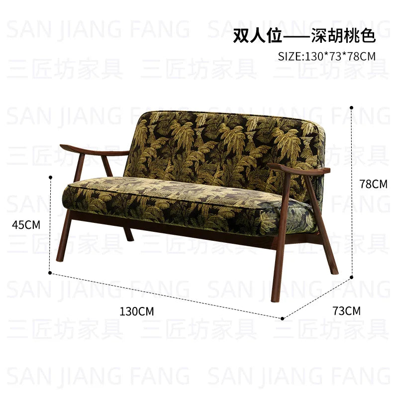 Western Restaurant Commercial Retro Booth Sofa Chair Combination Table and Chair French Restaurant Table and Chair