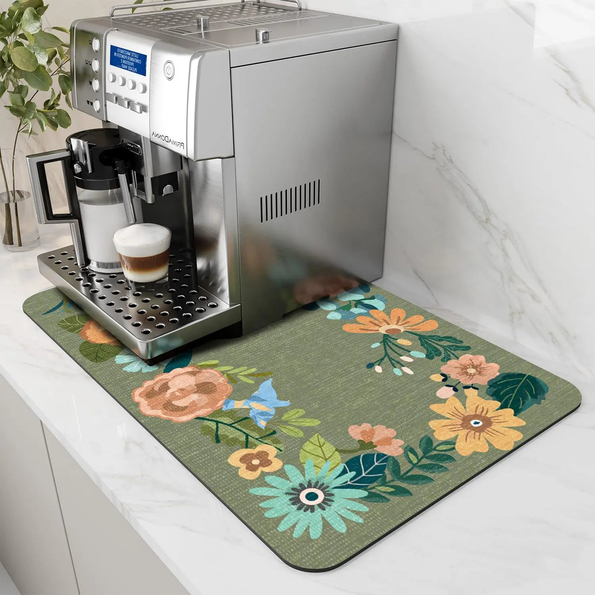 Coffee Machine Mat Rubber Backing